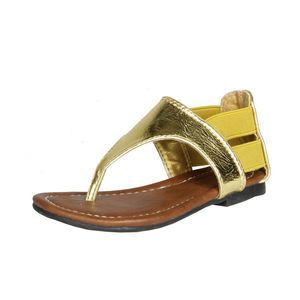 Max Footwear Ultra Jr Gold ToddlerG sandals 6 NEW